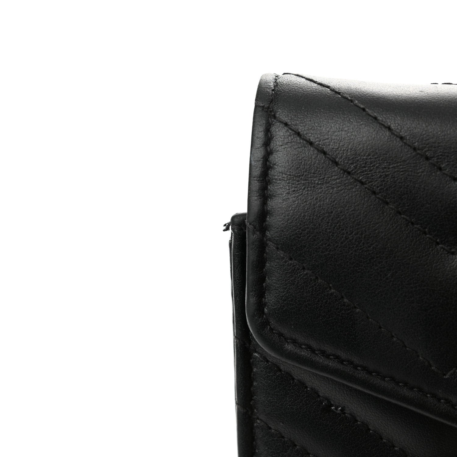 Gucci Calfskin Matelasse GG Marmont Chain Wallet Black 16 of 16