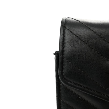 Gucci Calfskin Matelasse GG Marmont Chain Wallet Black 16 of 16