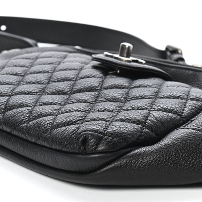 Chanel Grained Calfskin Quilted Casual Rock Waist Bag Fanny Pack Black 8 of 8