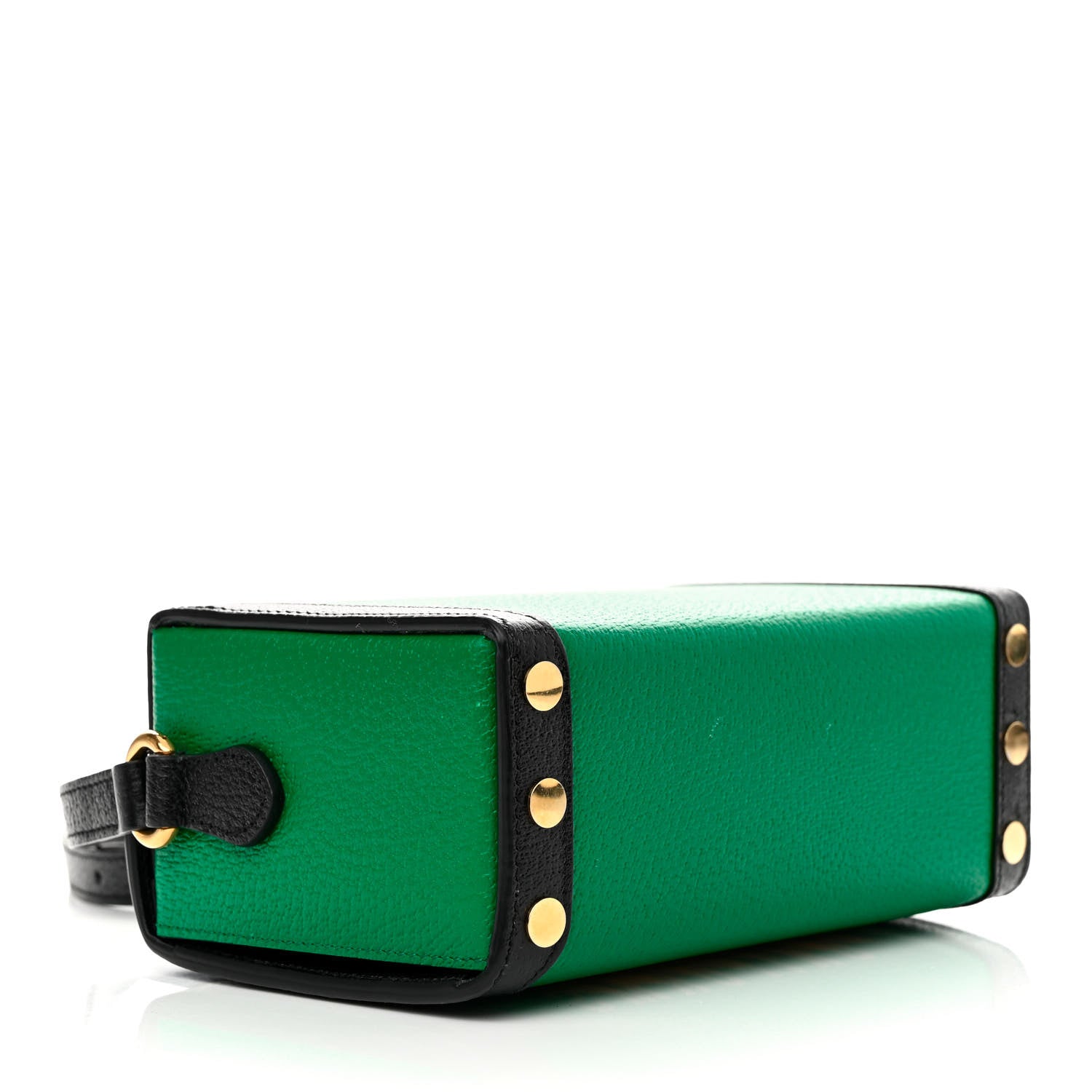 Gucci Grained Calfskin Gucci 100 Mini Bag Green 4 of 12