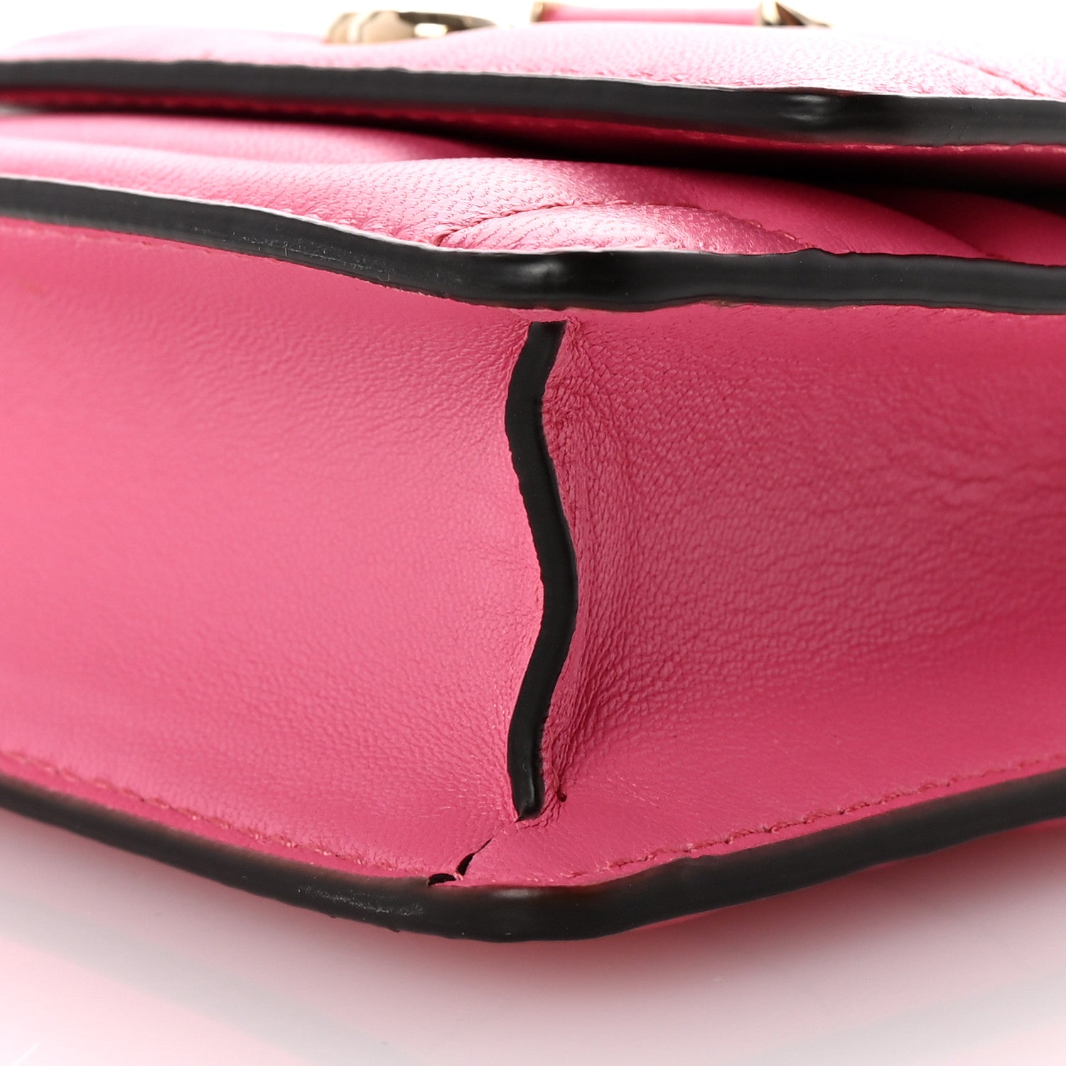Jimmy Choo Nappa Quilted Varenne Micro Avenue Quad Candy Pink