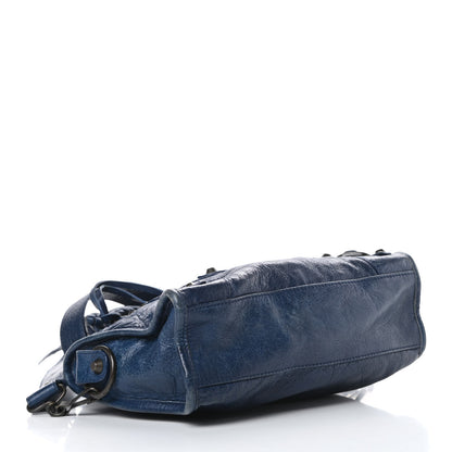 Balenciaga Agneau Classic Hardware Mini City Bleu Mineral 4 of 15