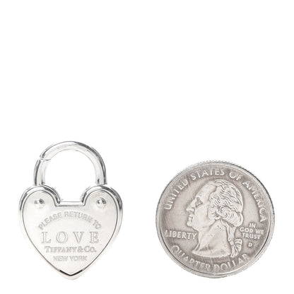 Tiffany Sterling Silver Return to Love Heart Lock Charm 2 of 5