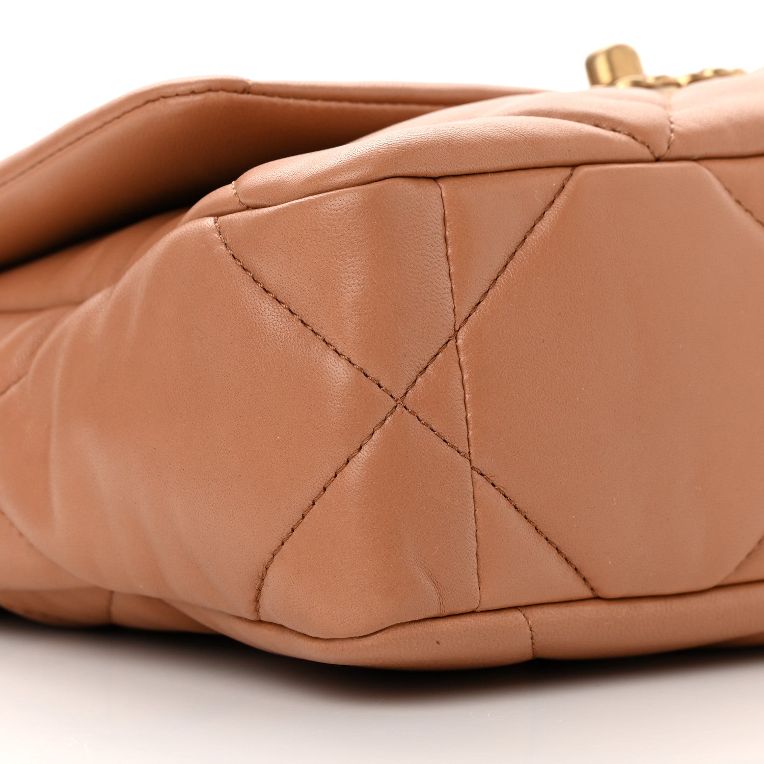 Chanel Lambskin Quilted Medium Chanel 19 Flap Brown 9 of 12