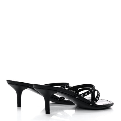 Louis Vuitton Satin Calfskin Citizen Thong Sandal 37 Black 4 of 9