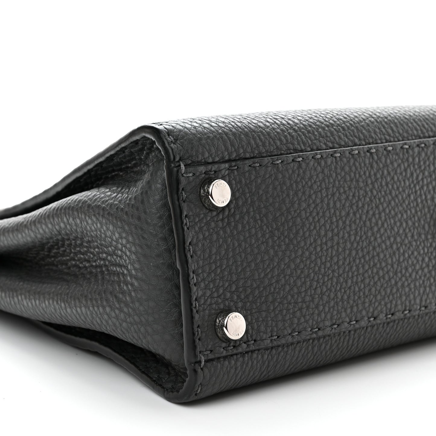 Cuoio Romano Selleria Bi-Color Medium Peekaboo Iconic Satchel Asfalto Latte