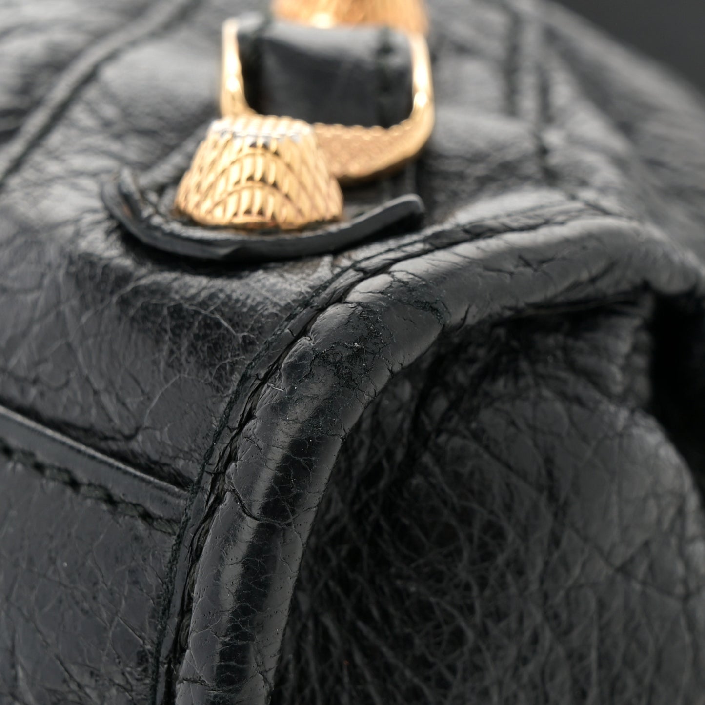 Agneau Giant 12 Gold Hardware Mini City Black