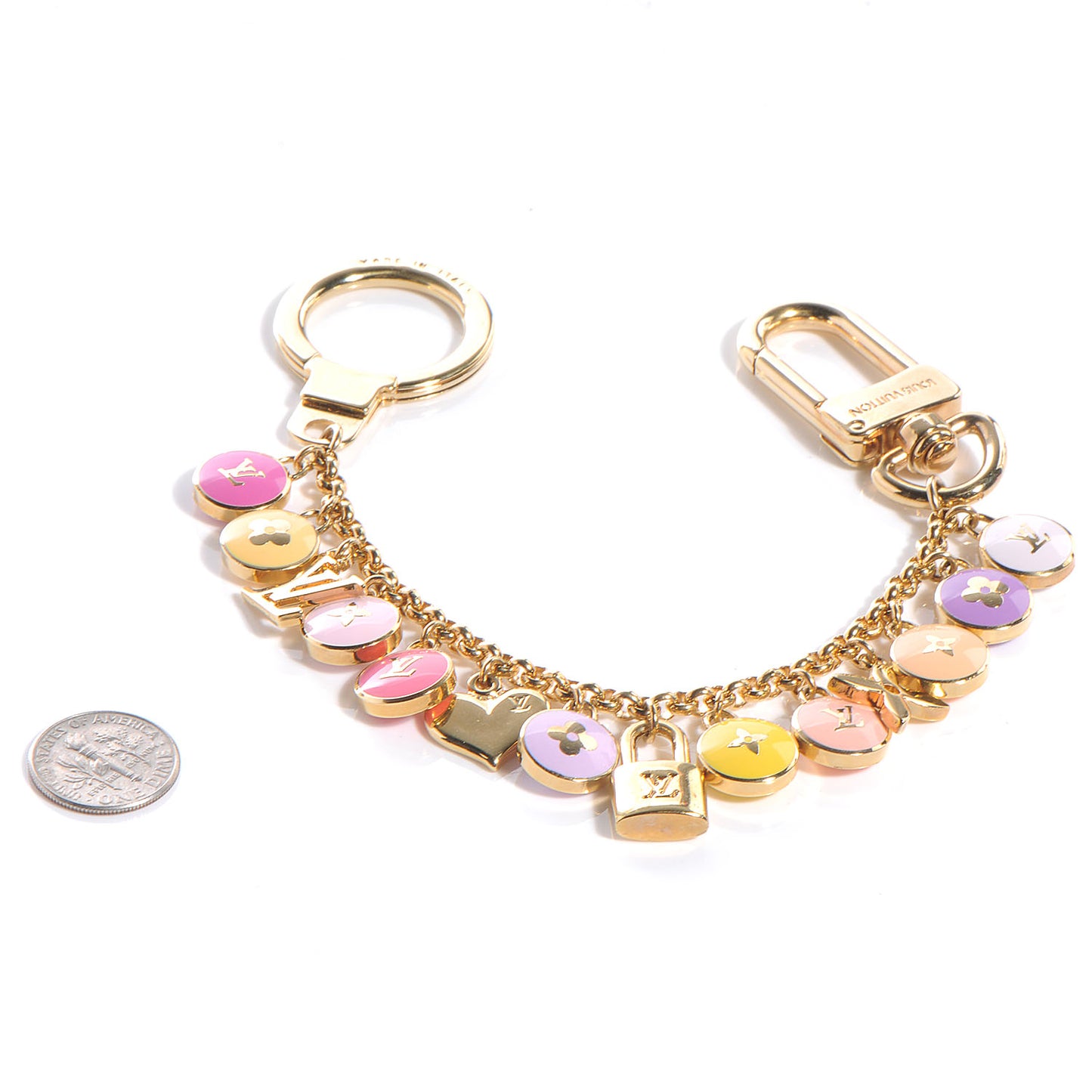 Pastilles Key Chain Bag Charm Multicolor