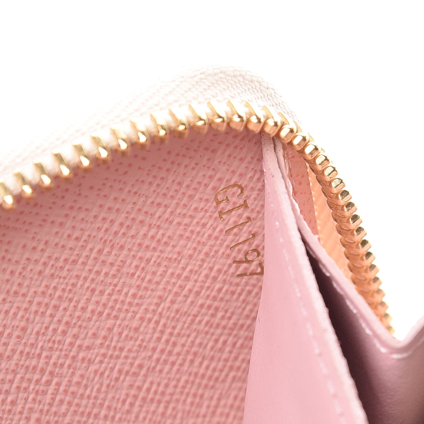 Damier Azur Clemence Wallet Rose Ballerine