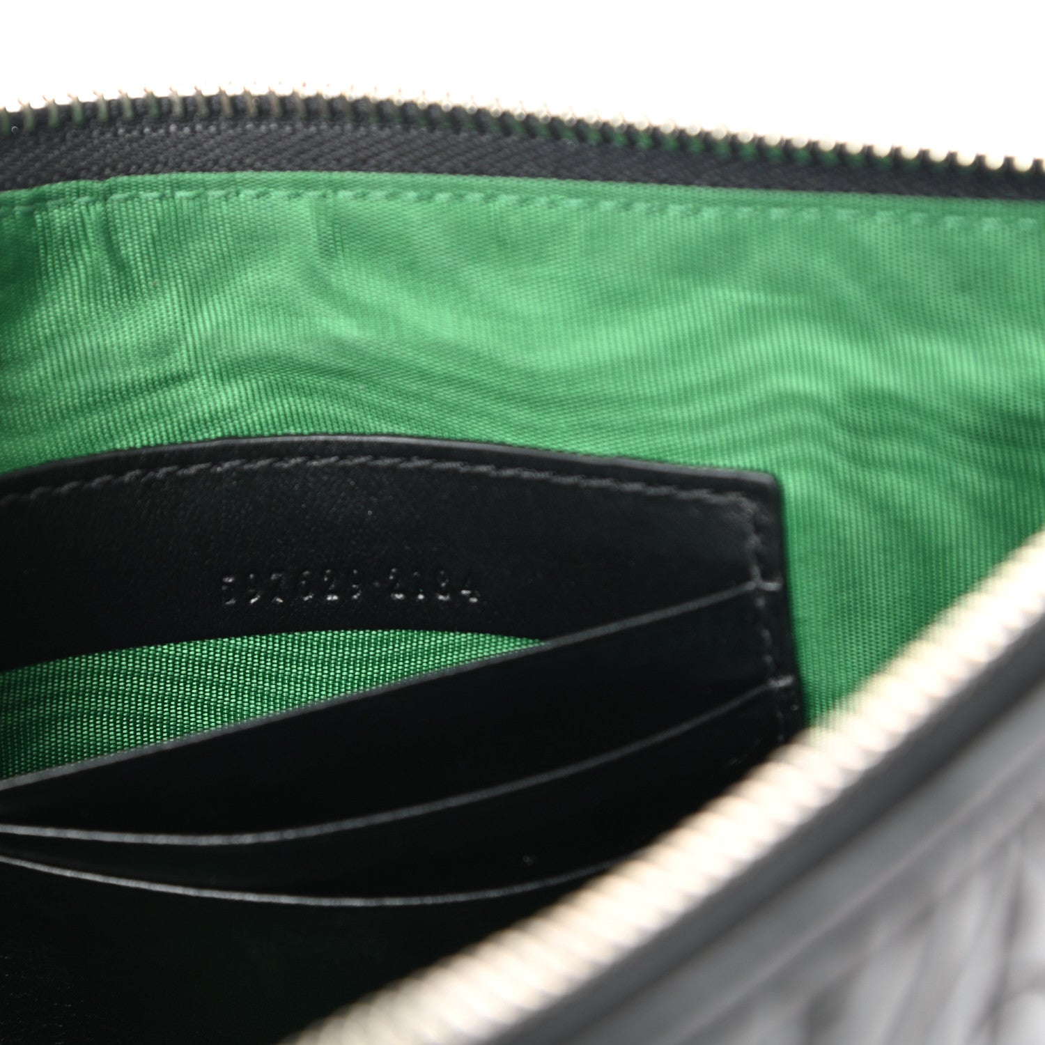 Gucci Calfskin G Rhombus Quilted Documents Holder Black 6 of 7