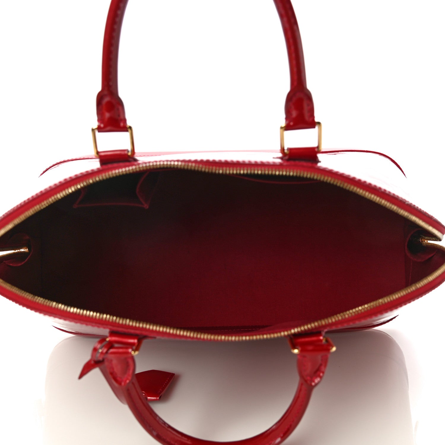 Louis Vuitton Vernis Alma MM Pomme D'Amour 4 of 9