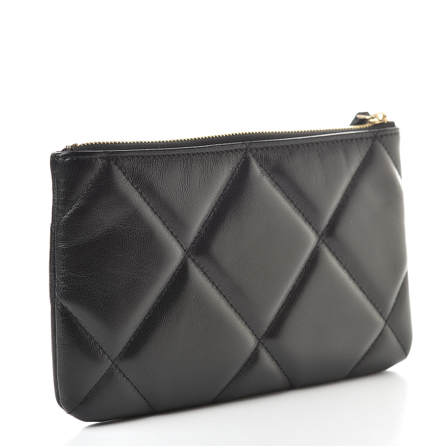 Chanel Goatskin Quilted 19 Cosmetic Case Black 3 of 8
