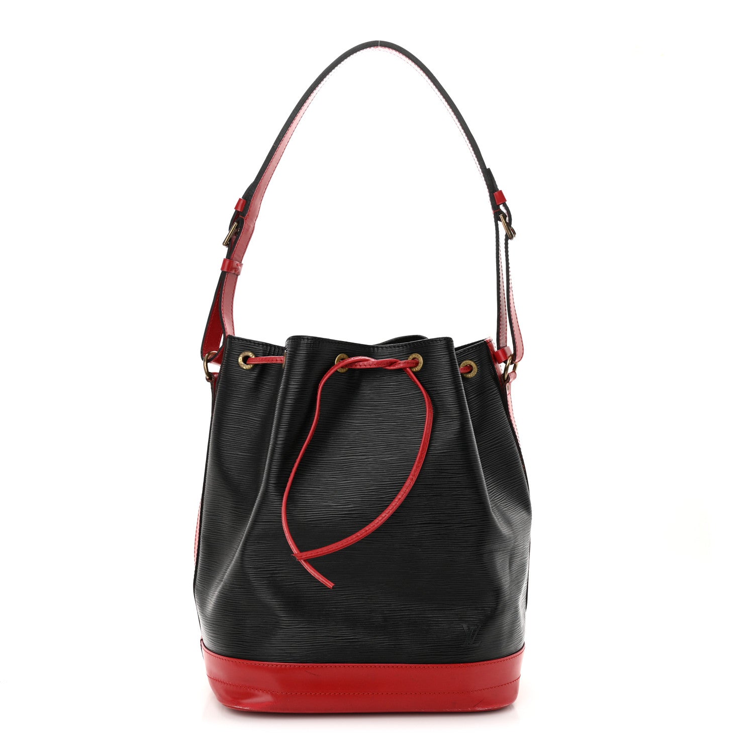Louis Vuitton Epi Bi-Color Noe Castillan Red Black 1 of 15