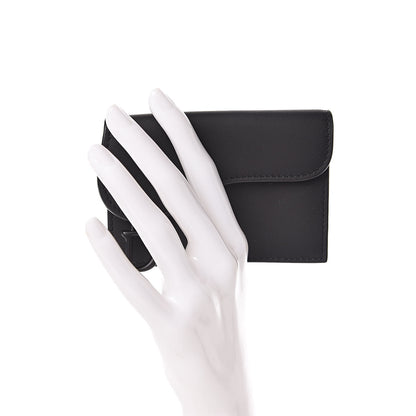 Christian Dior Ultra Matte Calfskin Saddle Card Holder Black 2 of 8
