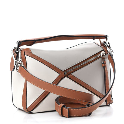Loewe Calfskin Small Graphic Puzzle Bag Ghost Soft White 3 of 9