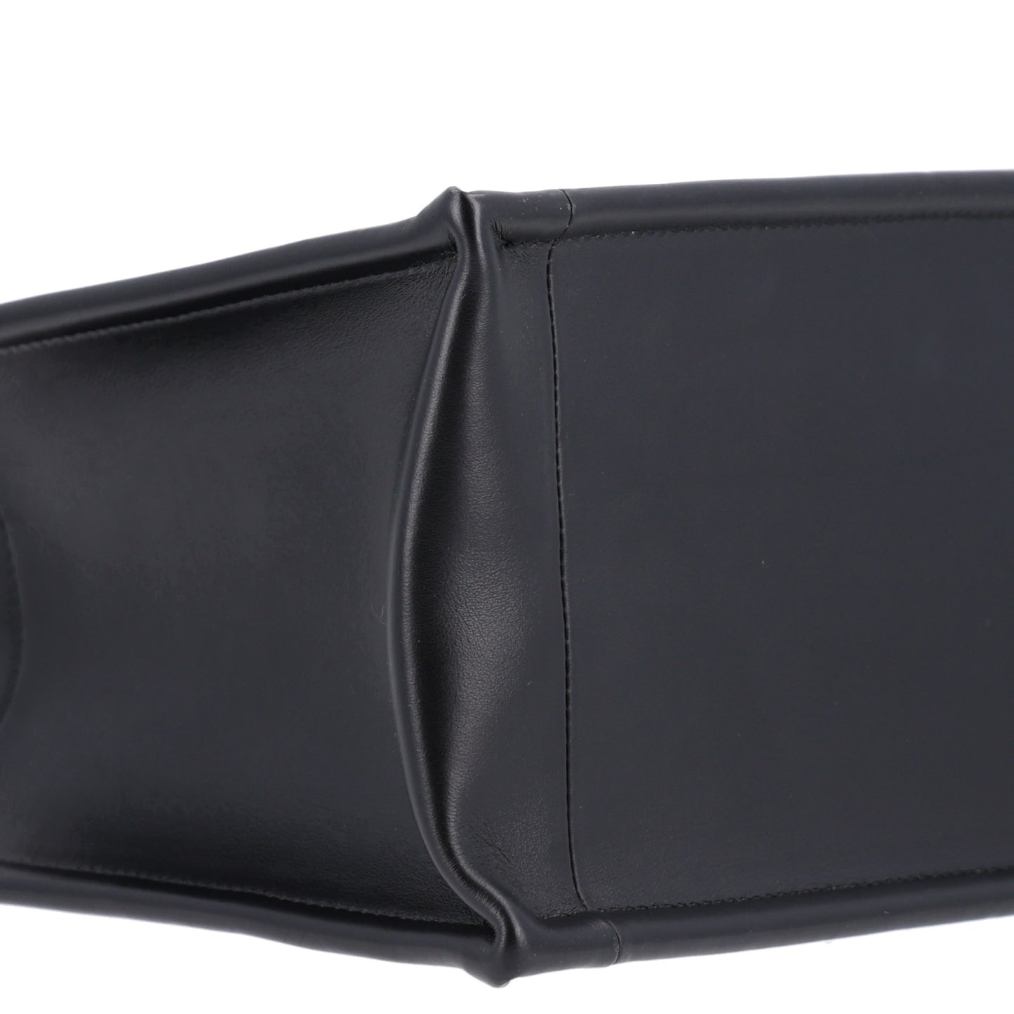 Calfskin Macro Cannage Small Book Tote Black