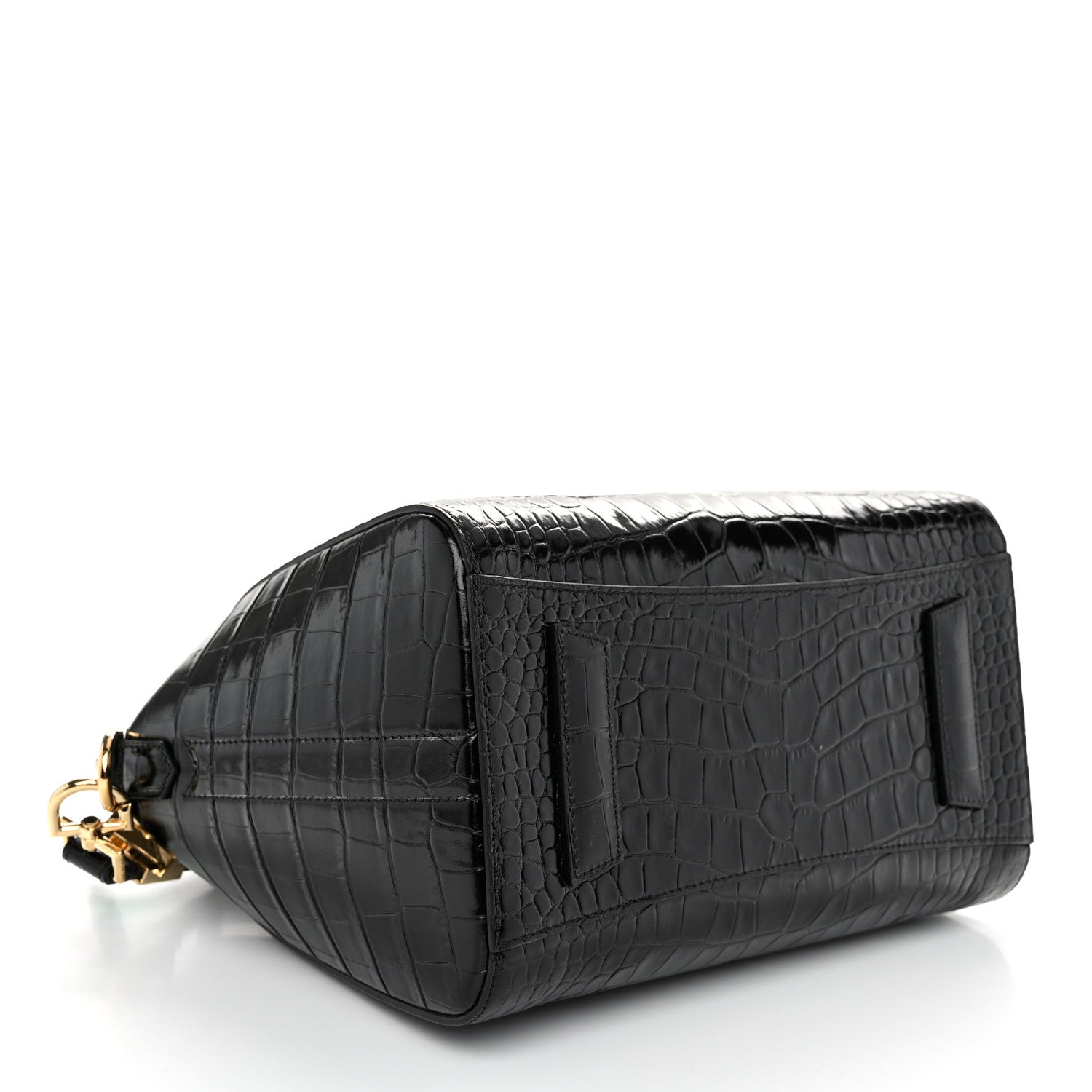 Givenchy Calfskin Crocodile Embossed Small Antigona Black 4 of 10