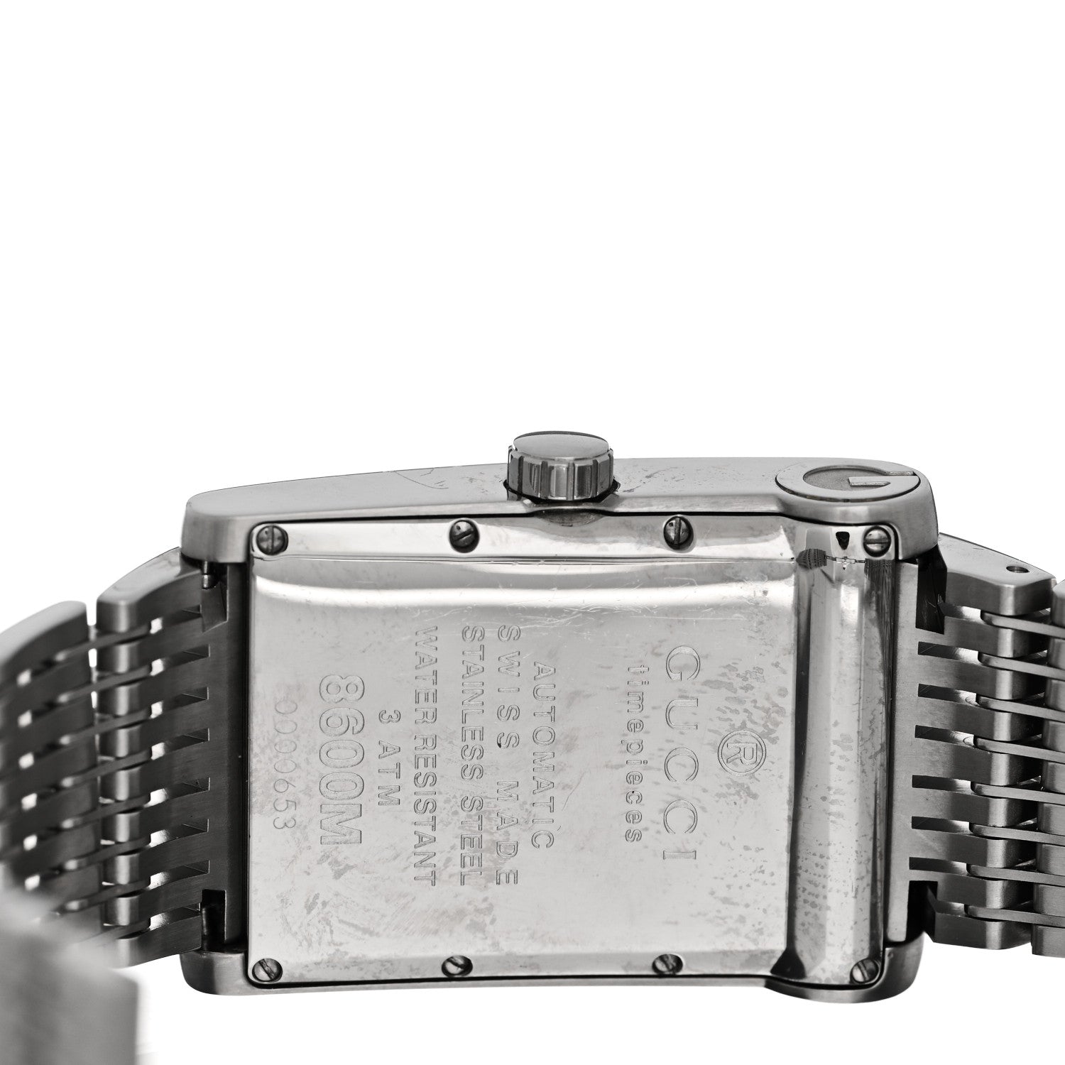 Gucci Stainless Steel 29mm 8600M Automatic Watch Grey 4 of 5
