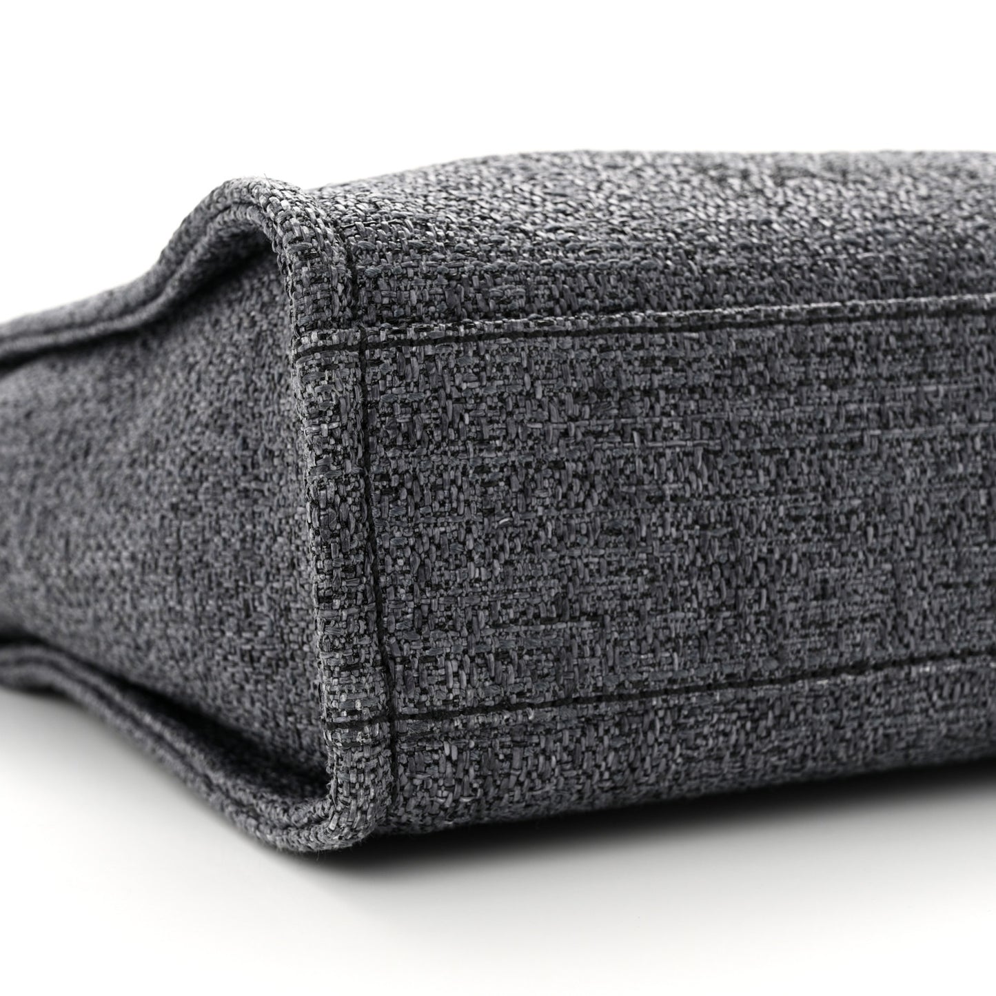 Lurex Boucle Mini Deauville Tote Black