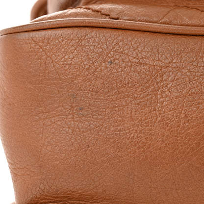 Saint Laurent Crinkled Calfskin Matelasse Monogram Medium Niki Chain Satchel Caramel 11 of 11