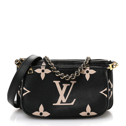 Louis Vuitton Empreinte Monogram Giant Multi Pochette Accessories Black Beige 1 of 9