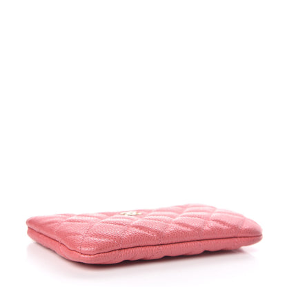 Chanel Iridescent Caviar Quilted Small Cosmetic Case Pink 4 of 9