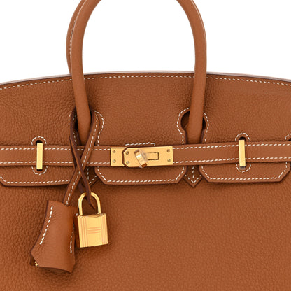 Hermes Togo Birkin 25 Gold 8 of 11