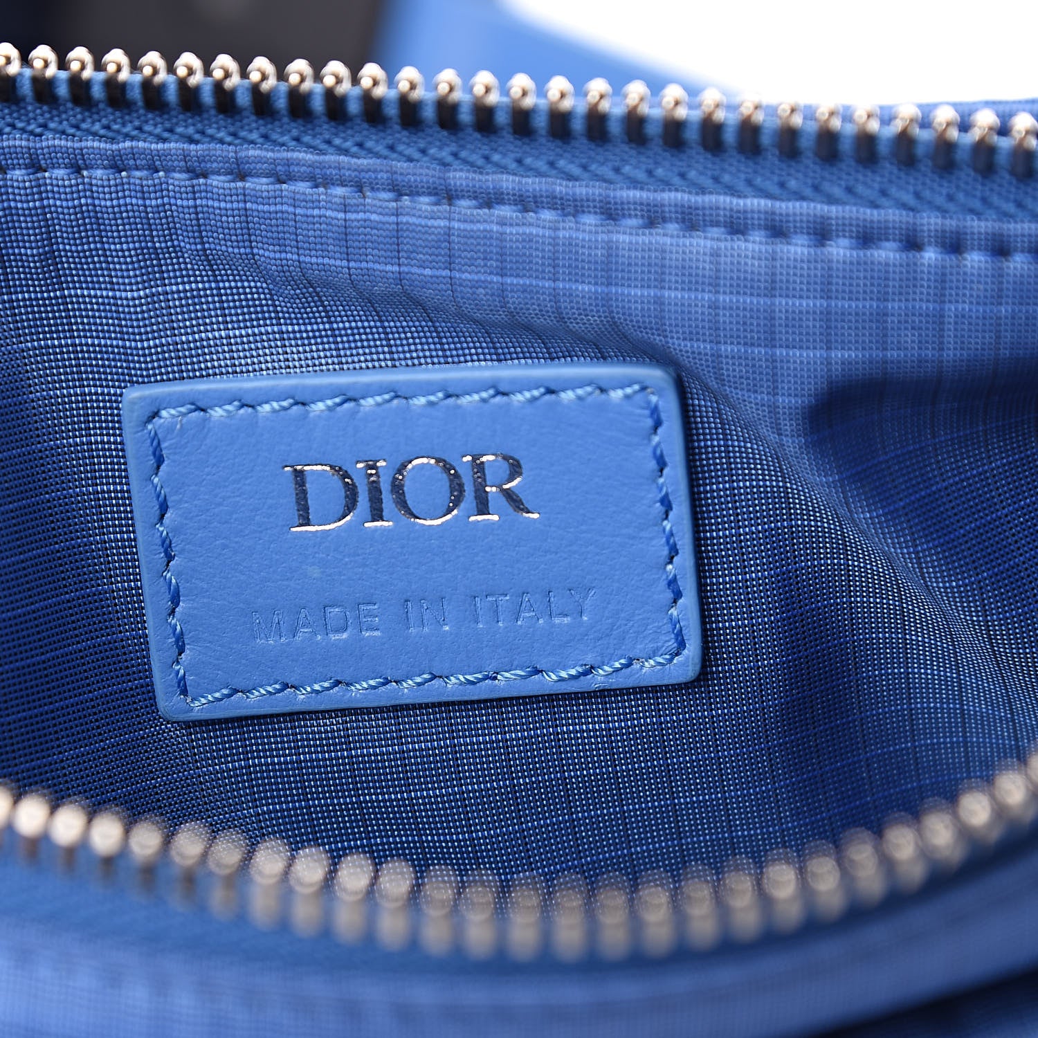 Christian Dior Nylon Saddle Belt Bag Blue 6 of 11