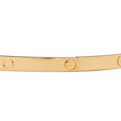 Cartier 18K Yellow Gold Small LOVE Bracelet 18 4 of 8