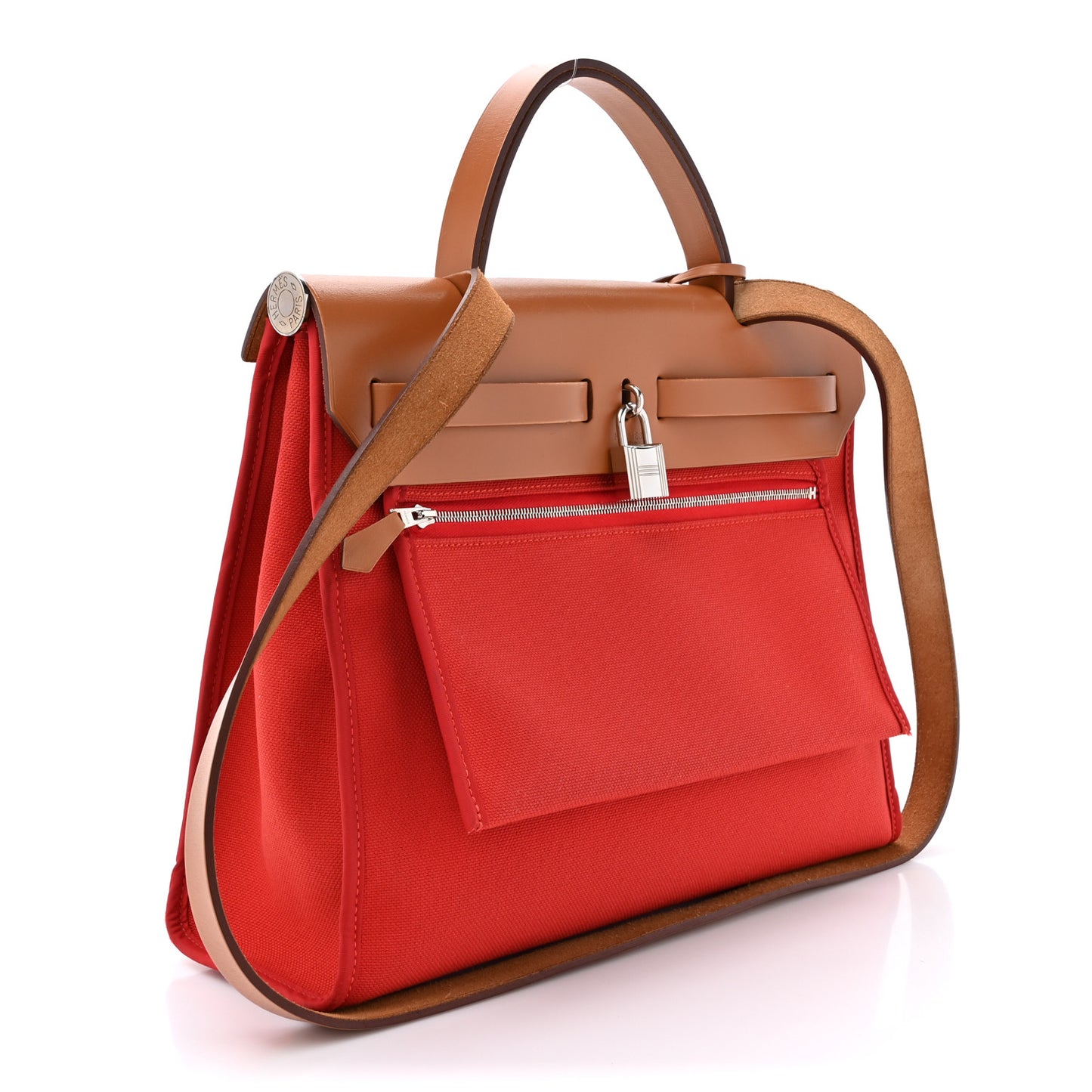 Vache Hunter Toile Herbag Zip 31 PM Rouge Tomate Natural