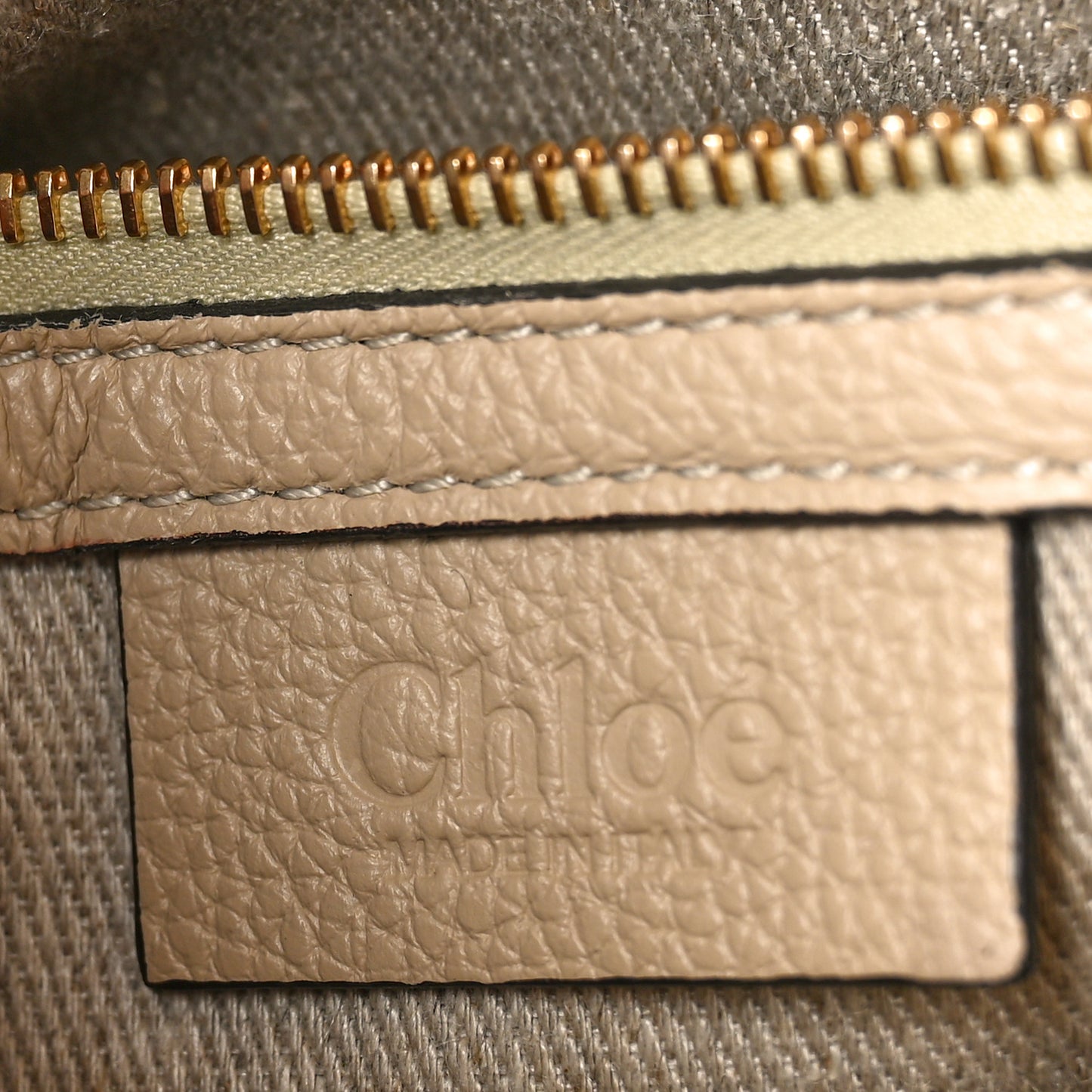 Calfskin Small Marcie Satchel Root Beige