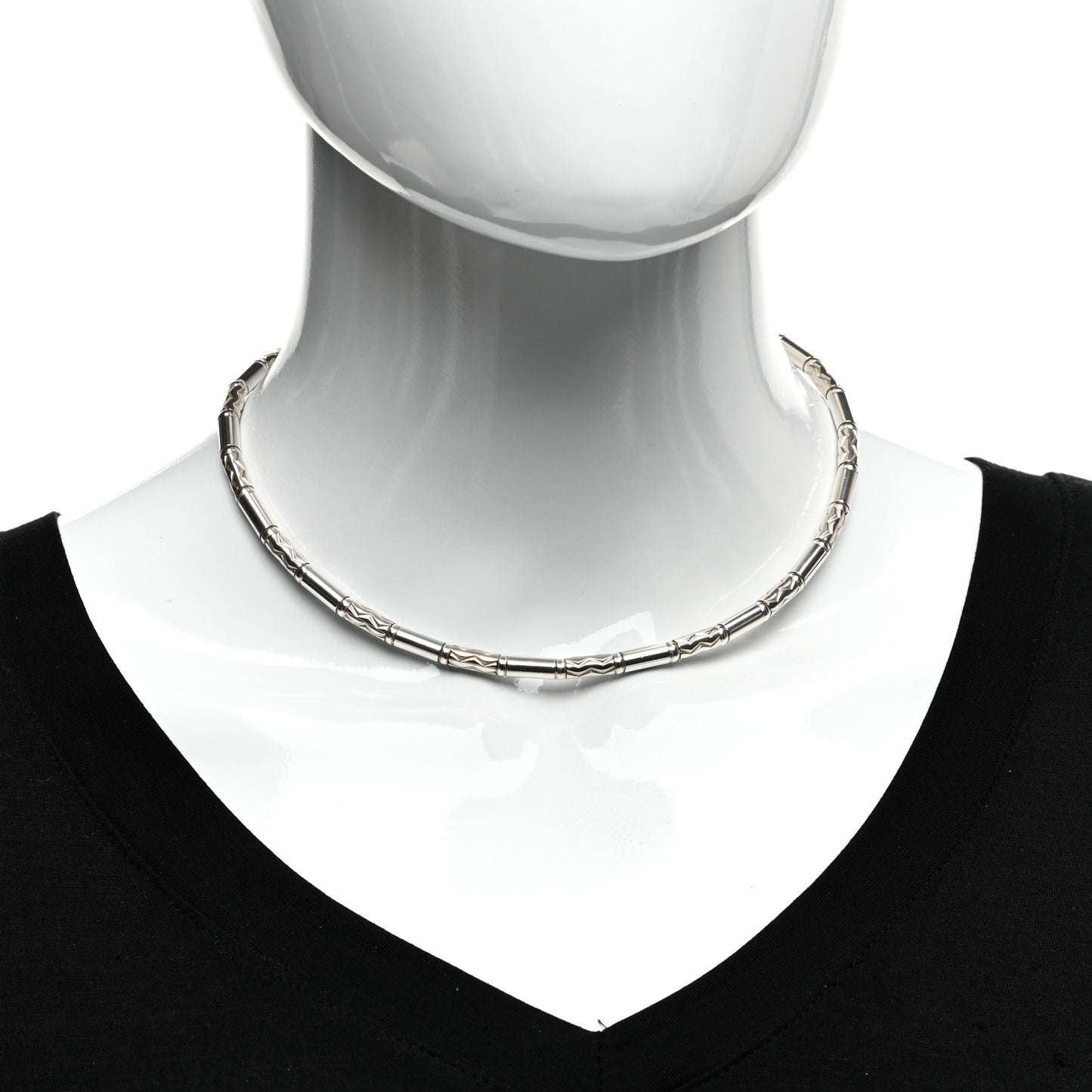 Sterling Silver Aztec Zig Zag Necklace