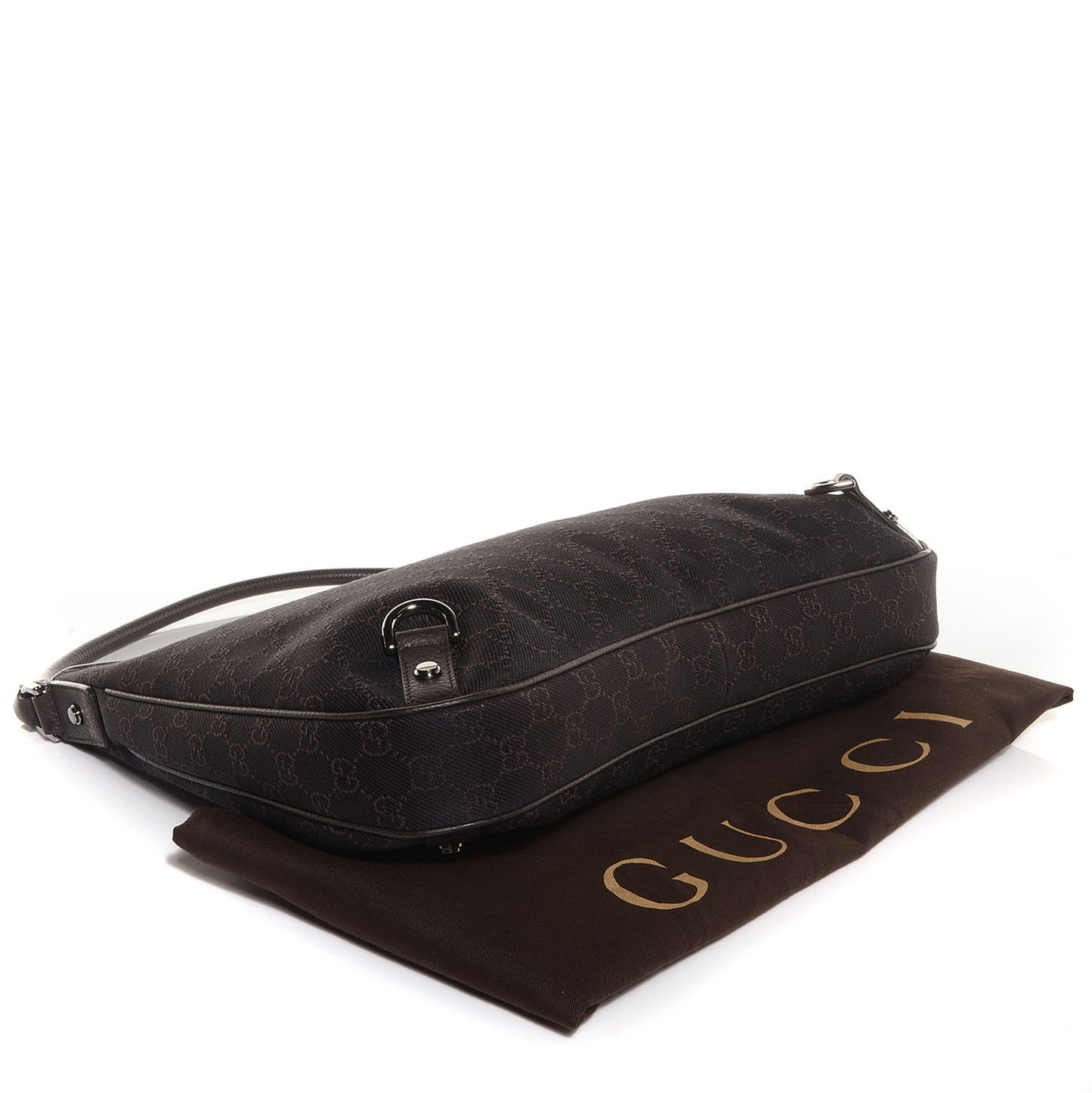 Monogram Abbey D Ring Hobo Brown
