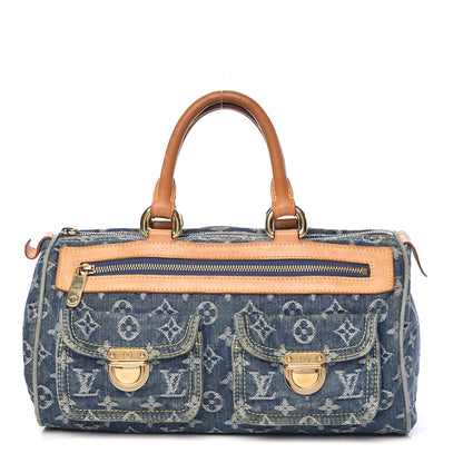 Louis Vuitton Monogram Denim Neo Speedy Blue 1 of 17