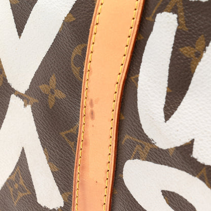 Louis Vuitton Monogram Graffiti Keepall 50 Silver 10 of 11