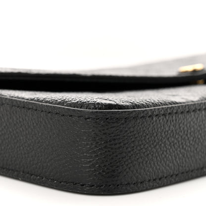Louis Vuitton Empreinte Pochette Felicie Chain Wallet Black 9 of 11
