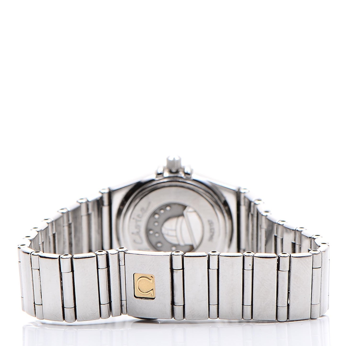 Stainless Steel Diamond 22mm Constellation Quartz Watch Black 1561.51