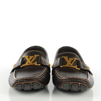 Louis Vuitton Leather Monte Carlo Loafers 6 Cacao Brown 2 of 8