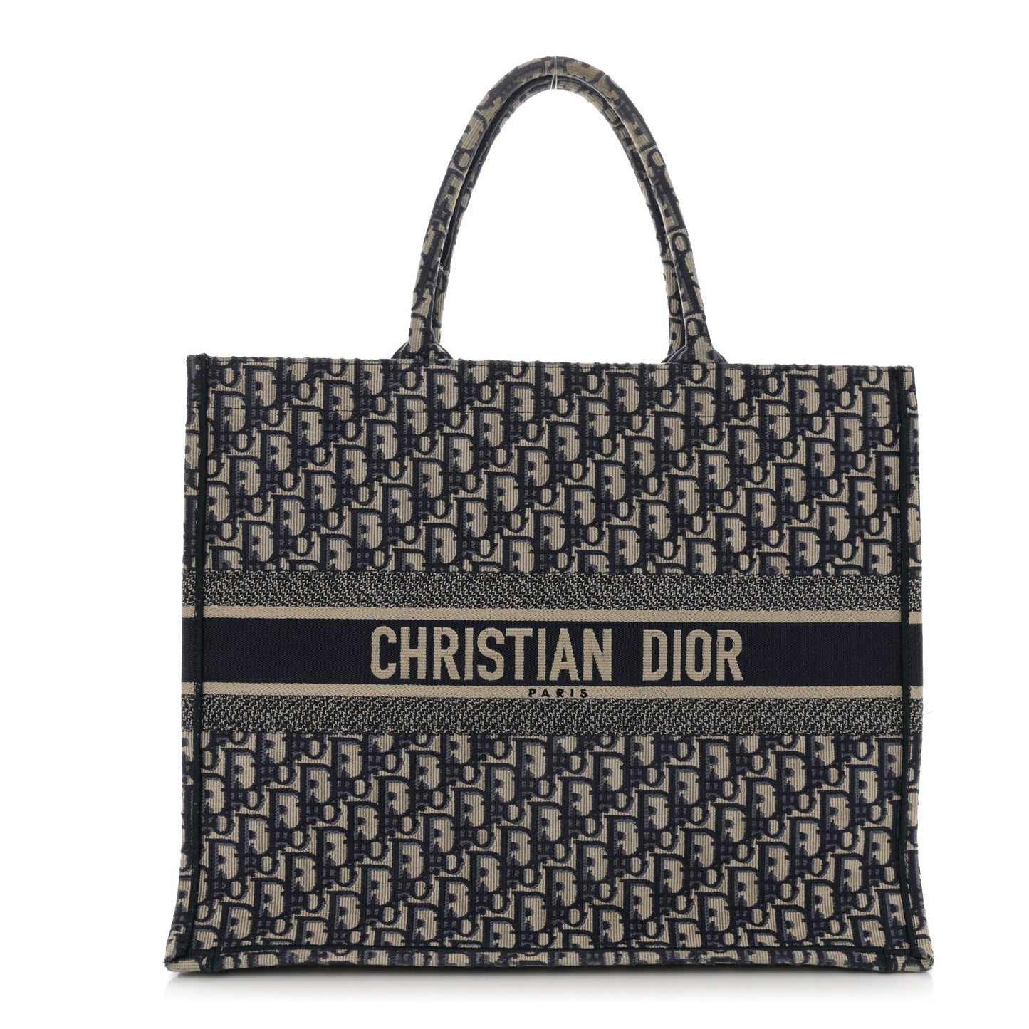 Oblique Large Book Tote Blue Multicolor