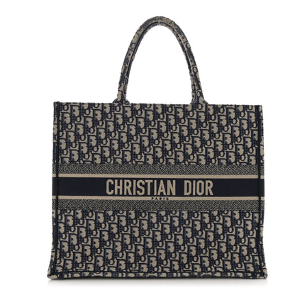 Christian Dior Oblique Large Book Tote Blue Multicolor 1 of 12