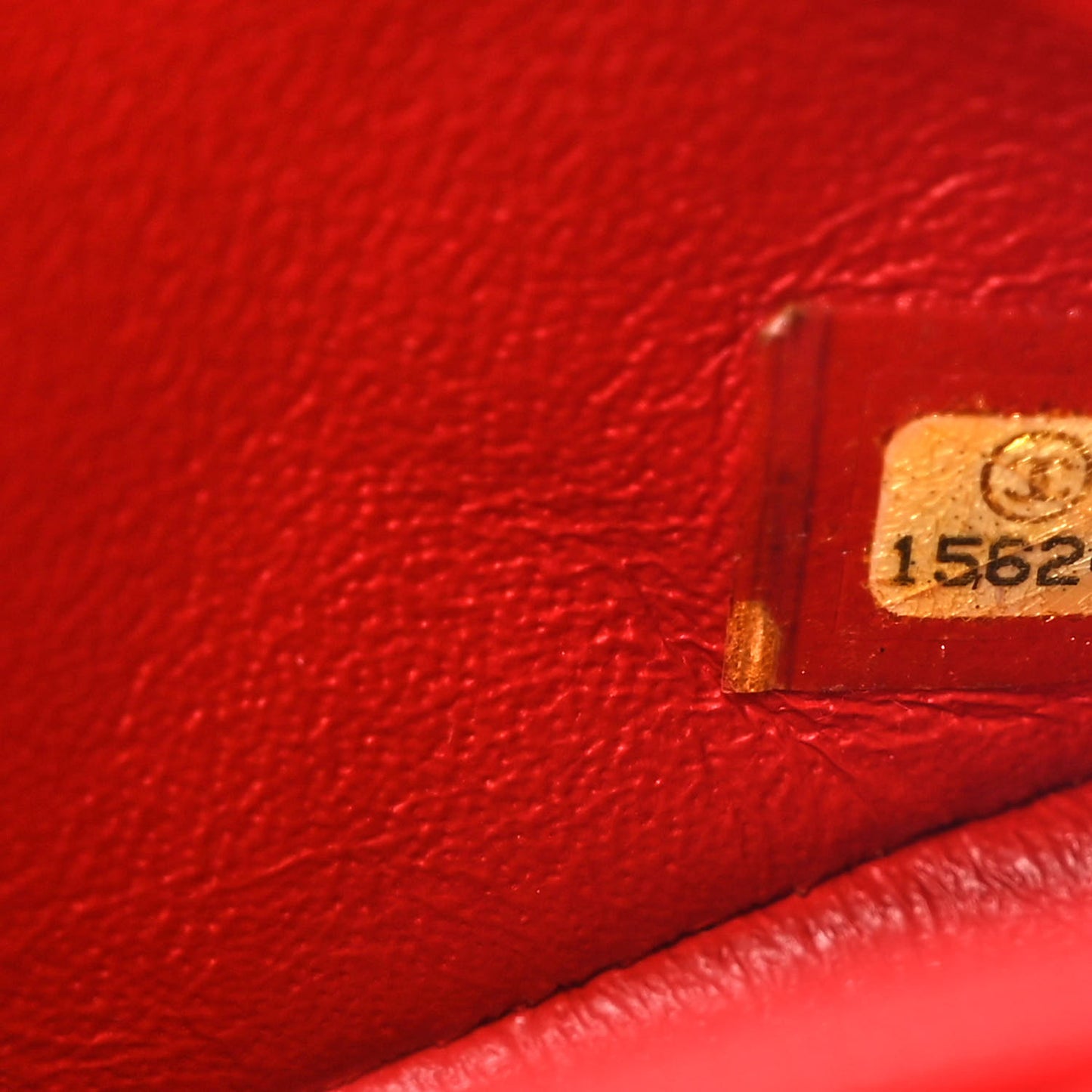 Lambskin Quilted Mini Rectangular Flap Red