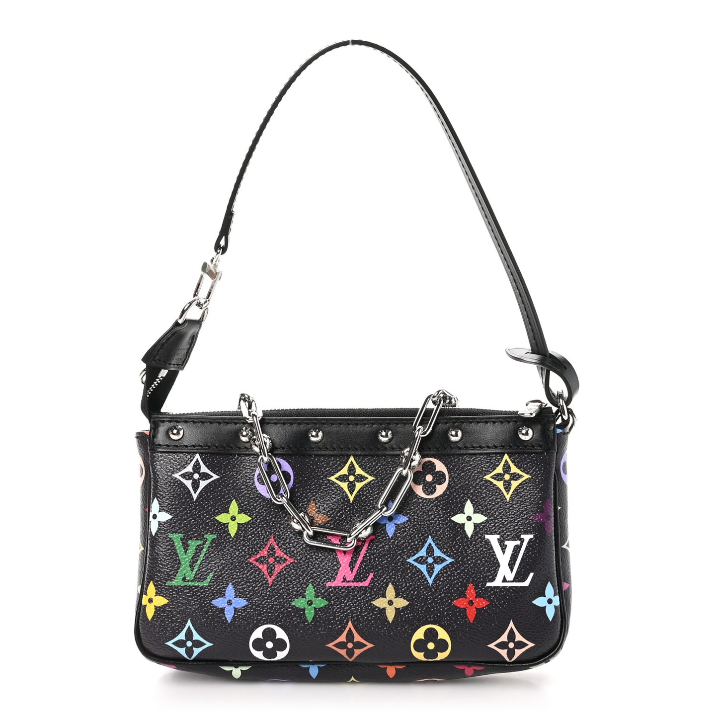 LV X TM Monogram Multicolor Pochette Accessories Black