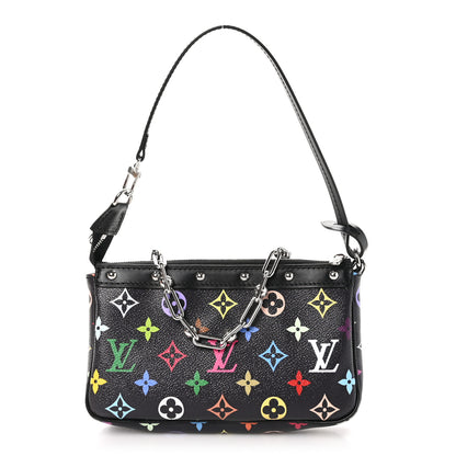 Louis Vuitton LV X TM Monogram Multicolor Pochette Accessories Black 1 of 10