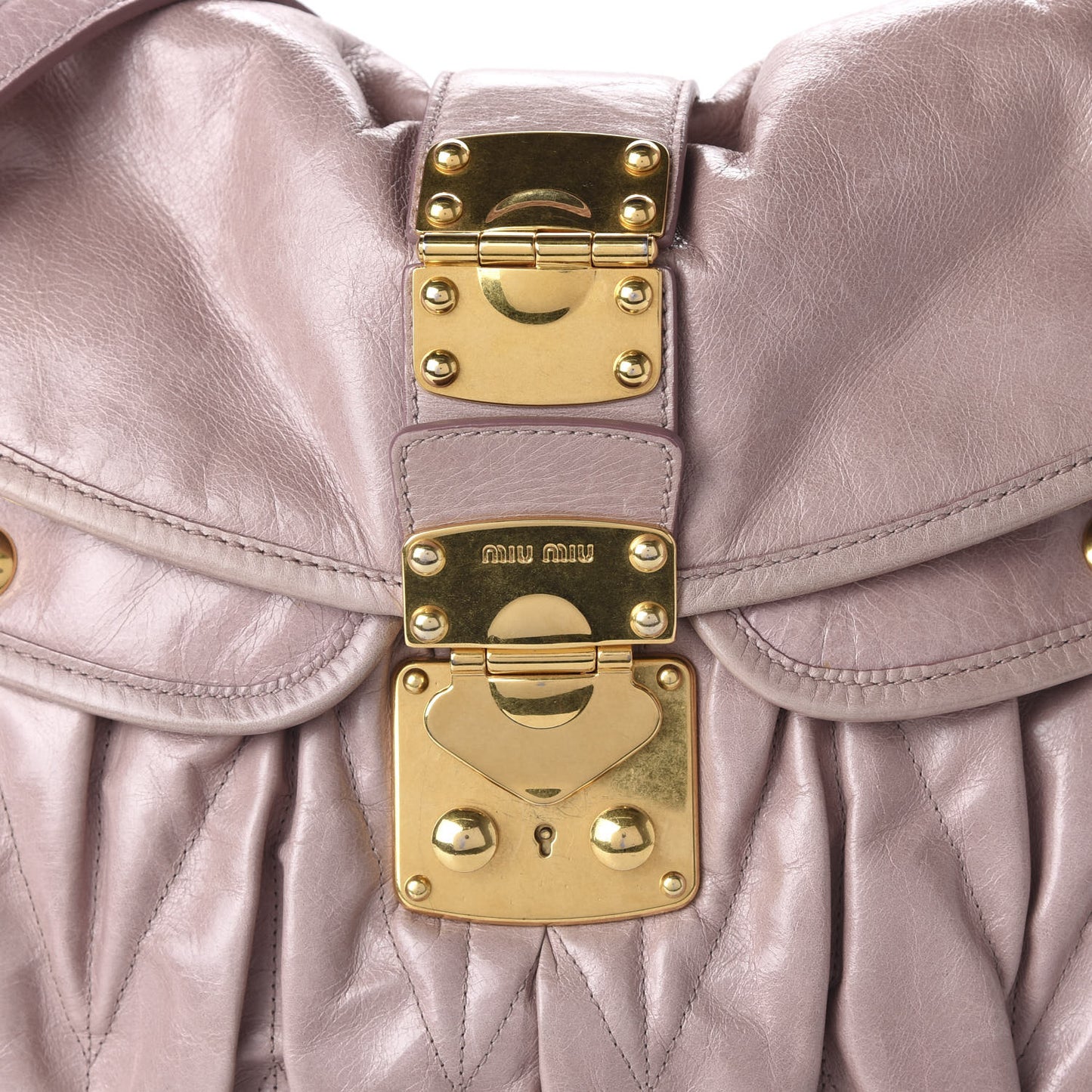 Nappa Matelasse Coffer Hobo Mughetto
