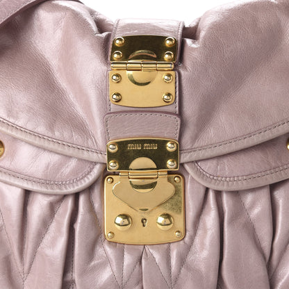 Miu Miu Nappa Matelasse Coffer Hobo Mughetto 9 of 9