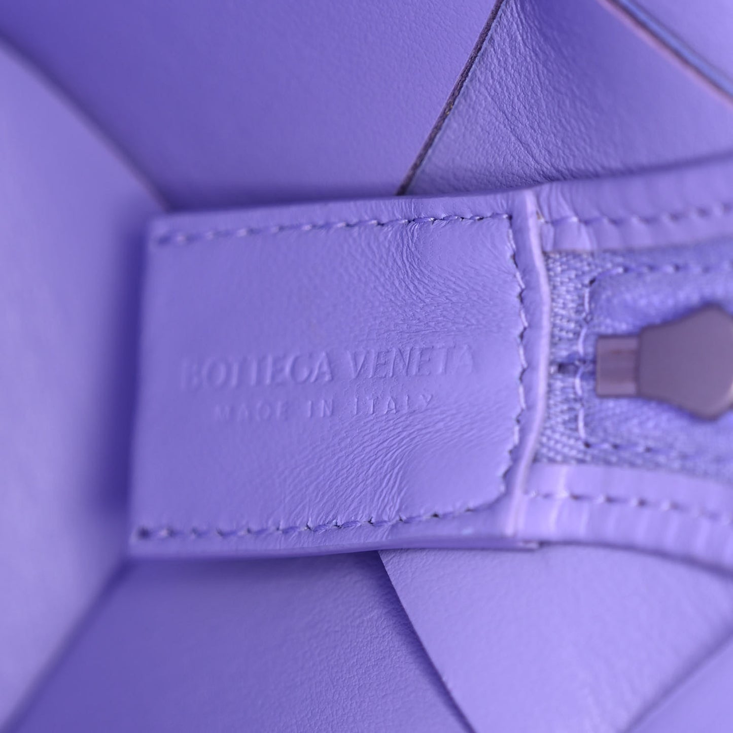 Lambskin Maxi Intrecciato Small Cassette Camera Bag Wisteria