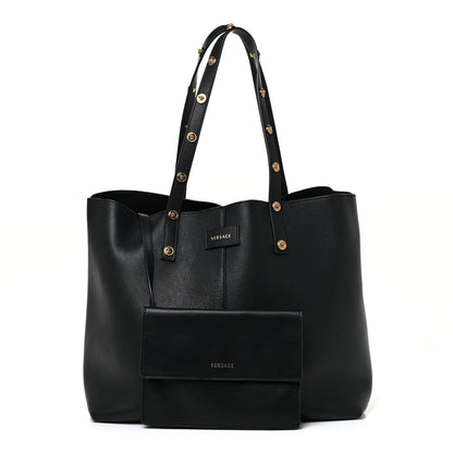 Versace Calfskin Palazzo Tote Black 1 of 9