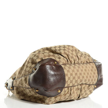 Gucci Monogram Large Jockey Hobo Brown 4 of 7