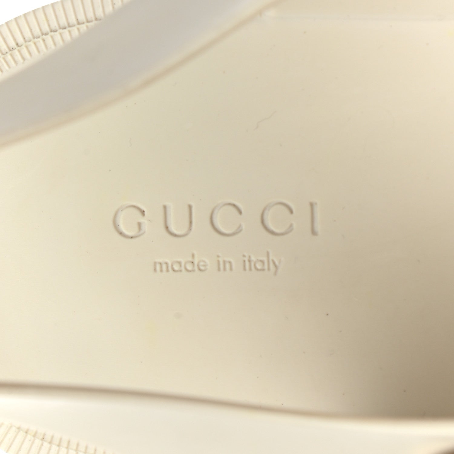 Gucci Rubber Crystal Womens Buckle Strap Sandals 41 White 7 of 8