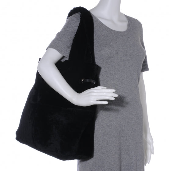 Givenchy Lamb Fur George V Reversible Bag Black 2 of 8